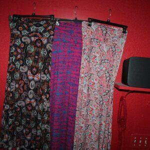 SET of 3 Small LuLaRoe Maxi Skirts